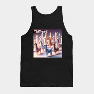 Origami Llama Tank Top